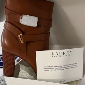 Lauren Ralph Lauren Tan Heeled Boots